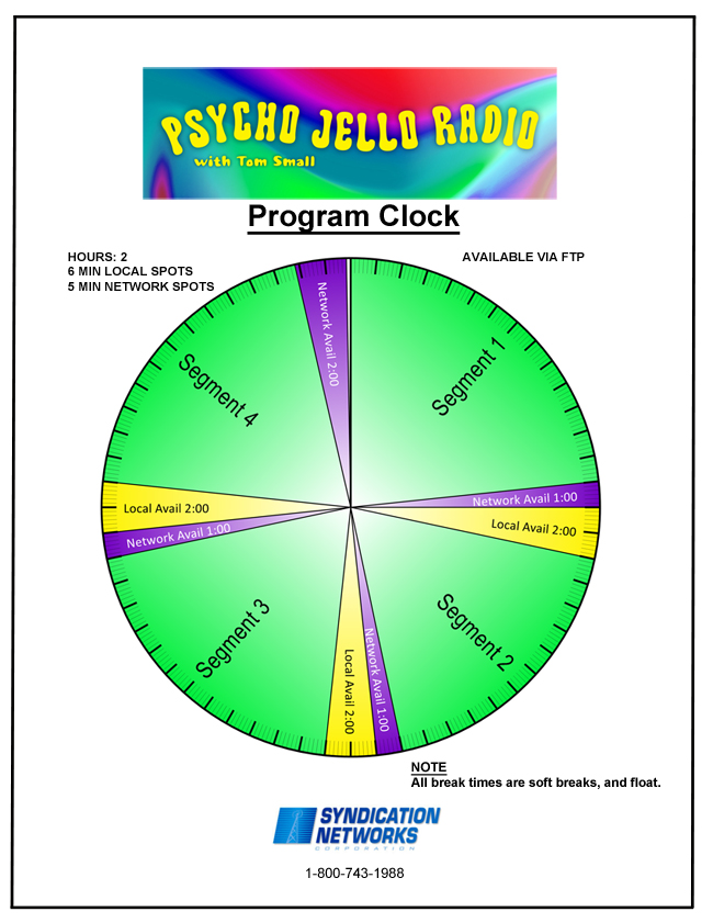 Psycho Jello Radio Show Clock